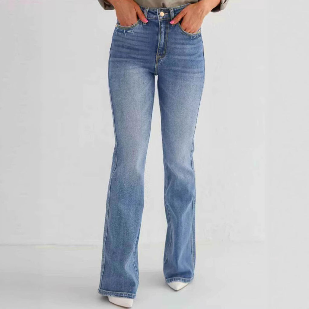 Women's High-Rise Stretch Denim Slim Bootcut Jeans
