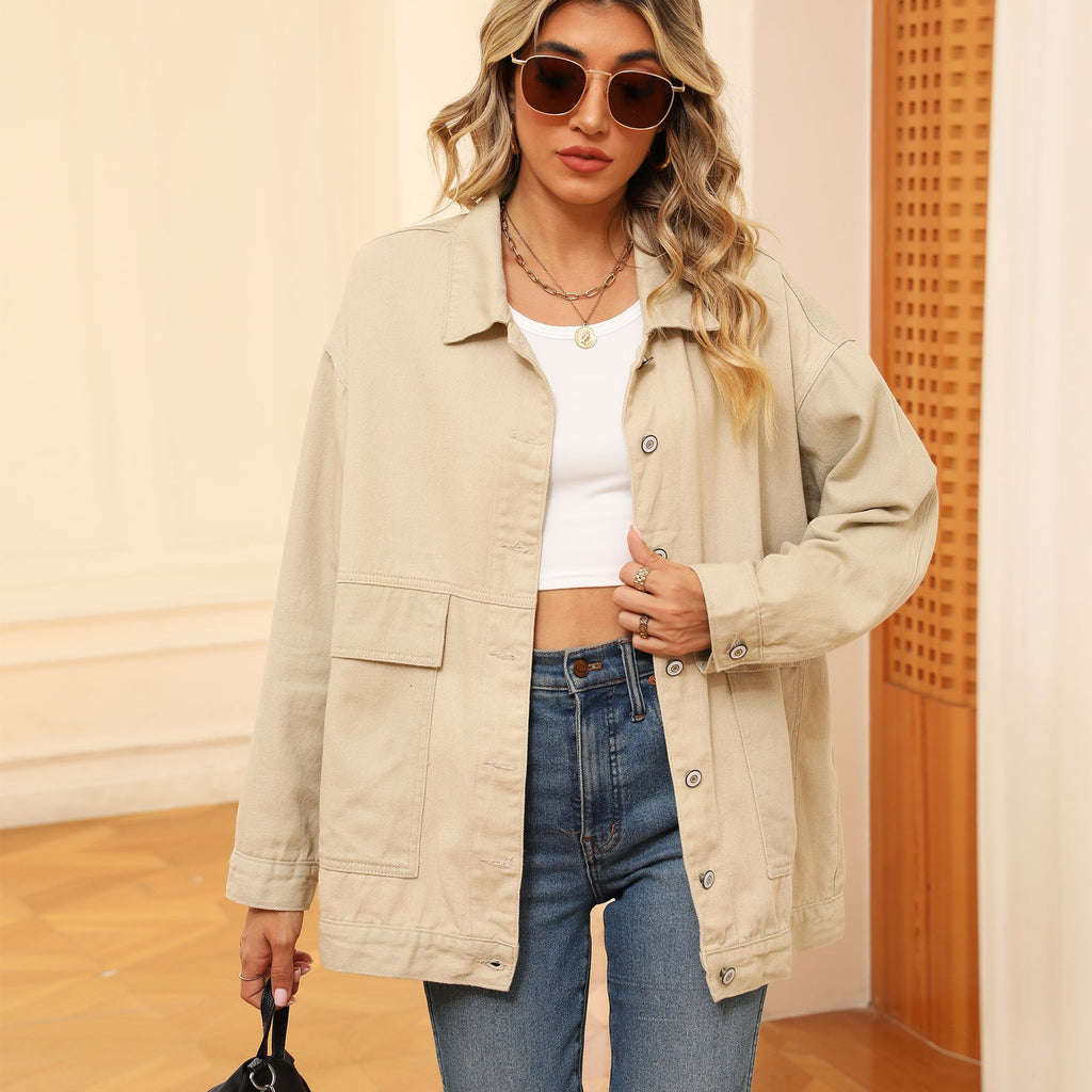 Women's Relaxed Vintage-Inspired Denim Jacket